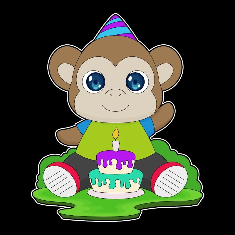 Gâteau d’anniversaire singe