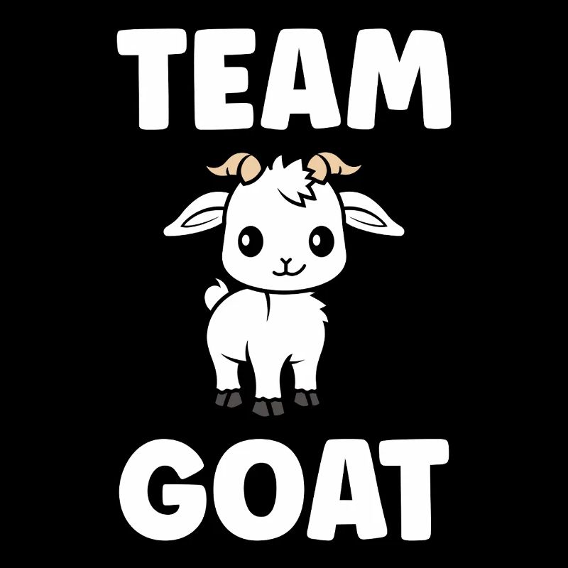 Team Goat Cute Illustration