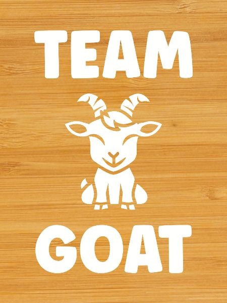 Team Goat Black Goat Mascot