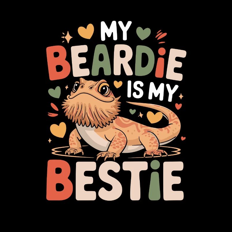 My Beardie Is My Bestie Funny Bearded Dragon