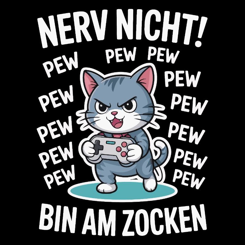 Courage Not I Gaming Cat Design