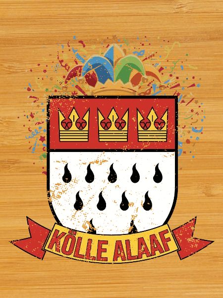 Köln Alaaf Wappen Konfetti