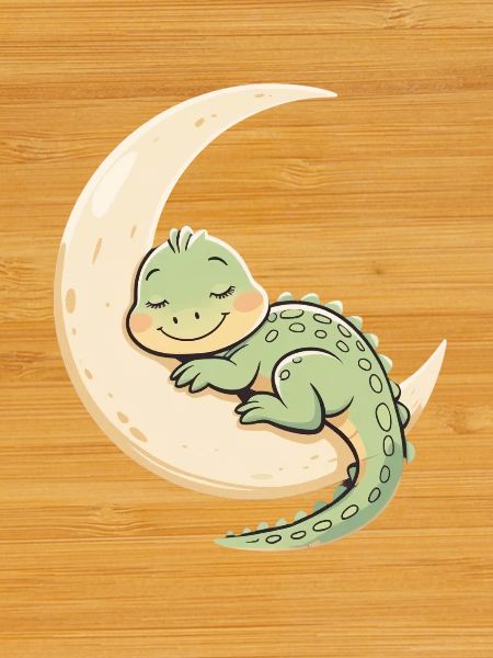 Moon Cuddle Dragon Sleep Dream
