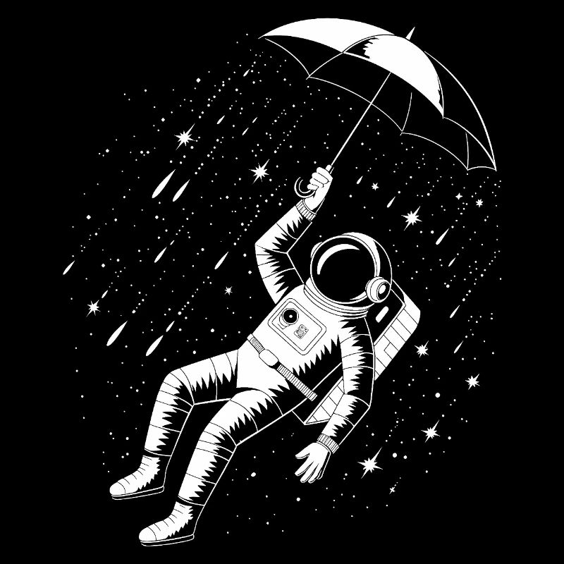 Parapluie Astronaute Pluie Spatiale