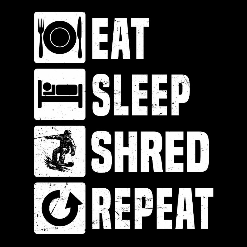 Message de snowboard clair