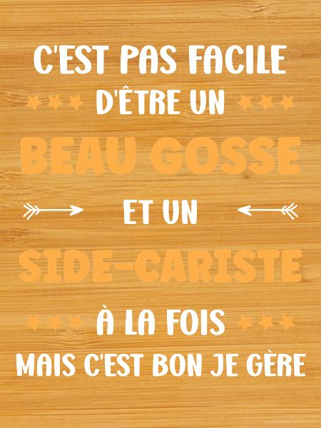 Beau gosse et side-cariste