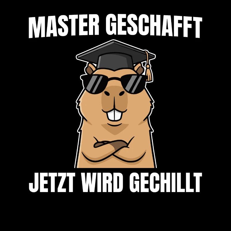 Master geschafft Capybara Bestandene Masterprüfung