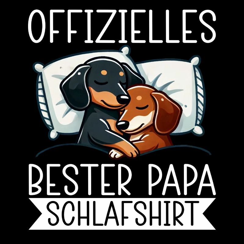 Offizielle Bester Papa Schnarchshirt Dachshund