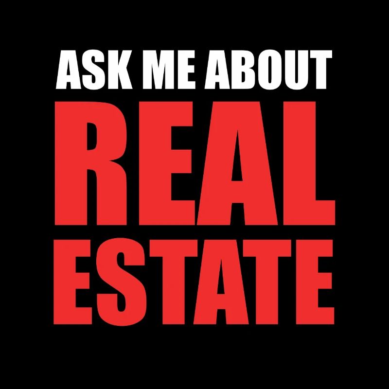 Demandez-moi à propos de l’immobilier – Bold Red