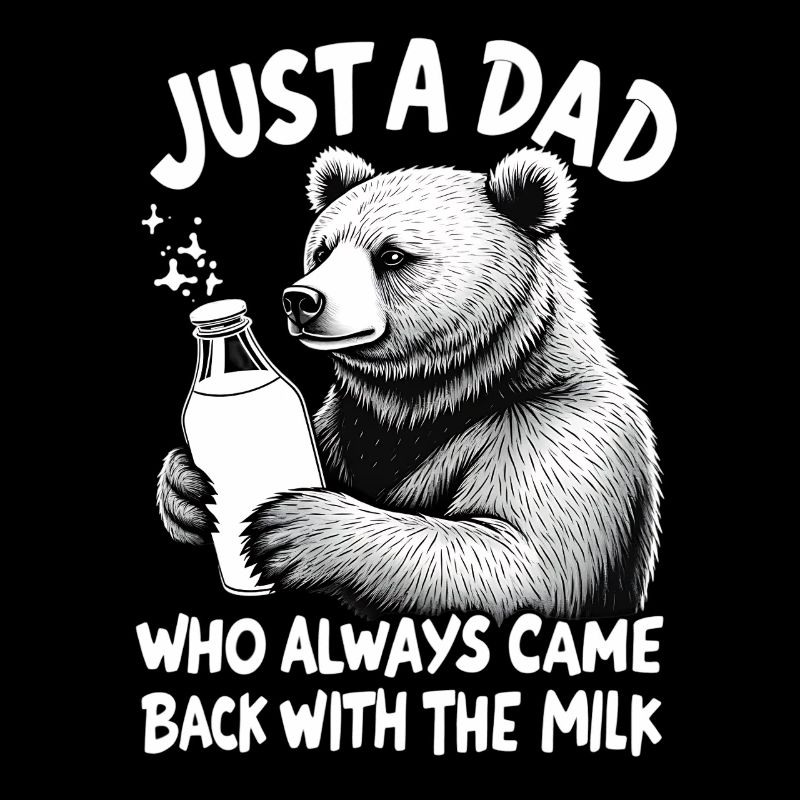 Supporte avec du lait – le père animal à dire