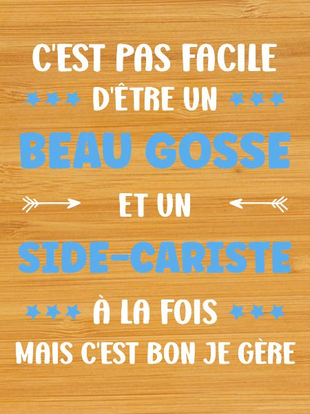Beau gosse et side-cariste