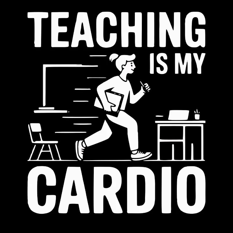 Teaching Is My Cardio Lehrer Design