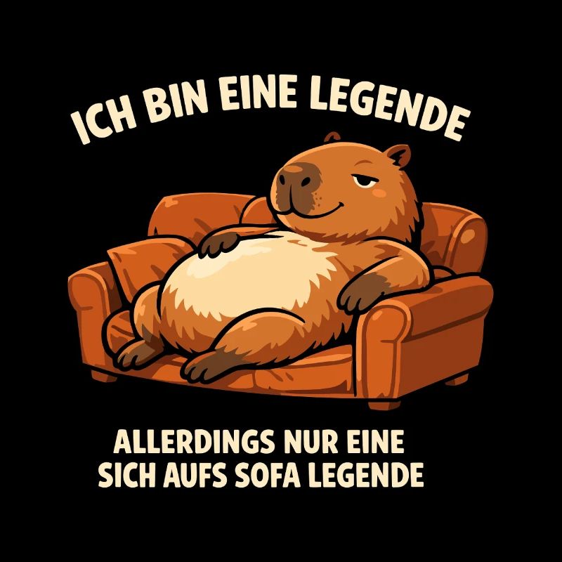 Sofa legend: relaxed capybara