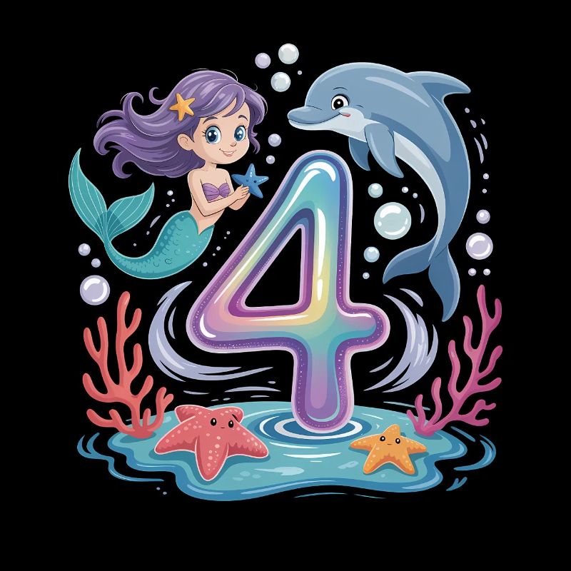 4e anniversaire de la sirène 4 ans