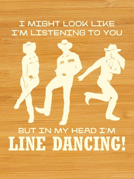 Line Dancing Silhouette Humor
