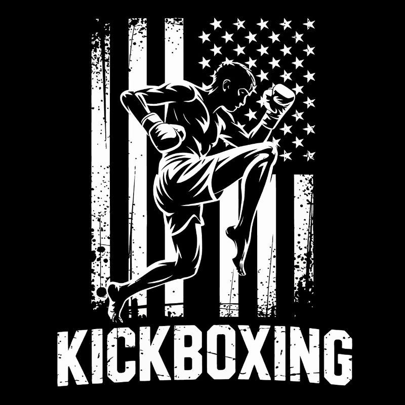 Style du drapeau du kickboxing