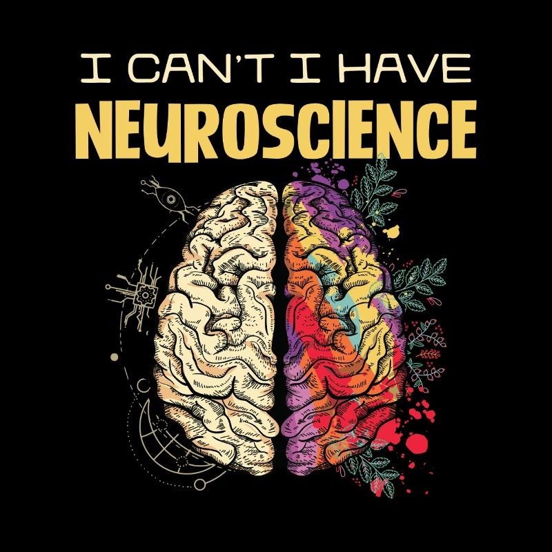 Neuroscience Gehirnfarben Design