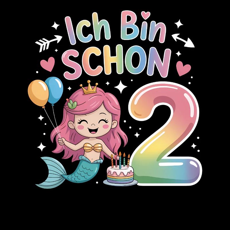 Ich Bin Schon 2 Meerjungfrau Geburtstag