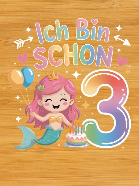 I'm already 3 Mermaid Birthday