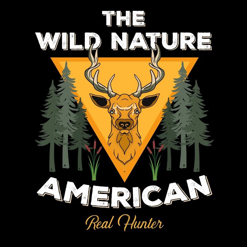 Nature sauvage chasseur américain