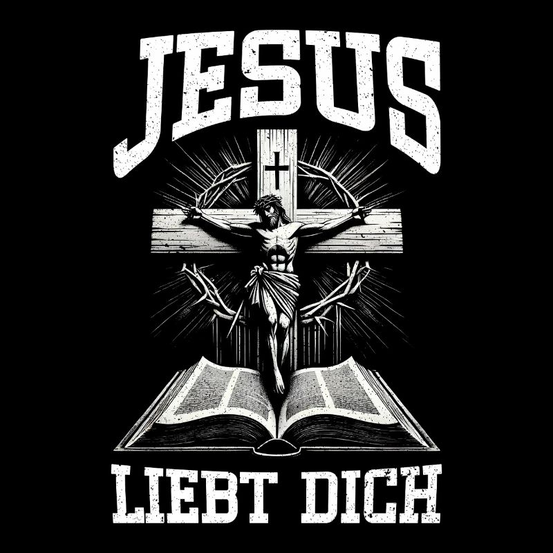 Jésus t’aime, croyant catholique chrétien