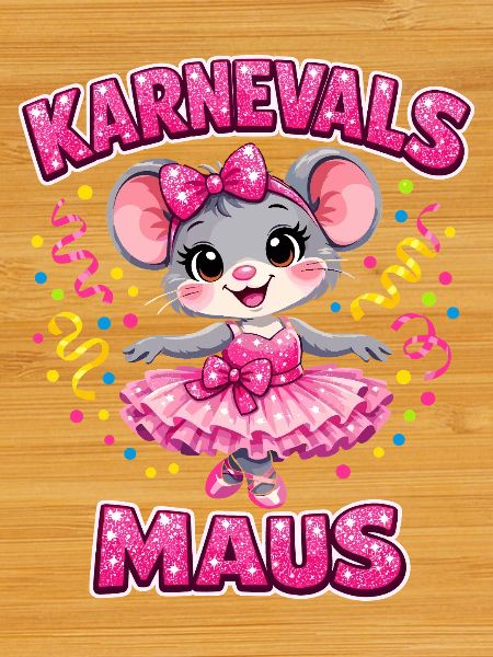 Karnevalsmaus Karneval Konfetti Geschenk