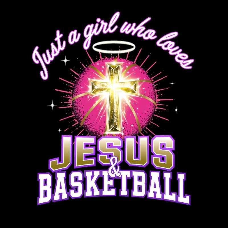Jésus et le design des filles basket-ball