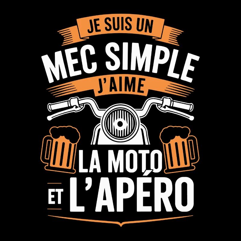 Ich bin ein einfacher Typ, ich mag Motorradfahren und Aperitifs