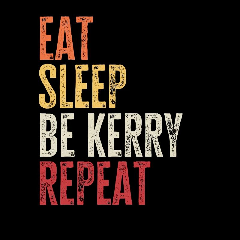 Mange, dors Be Kerry, répète le nom rétro