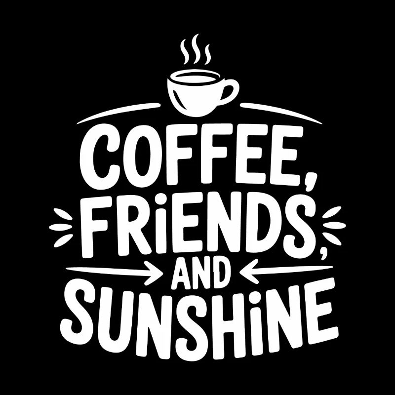 Café, amis et soleil