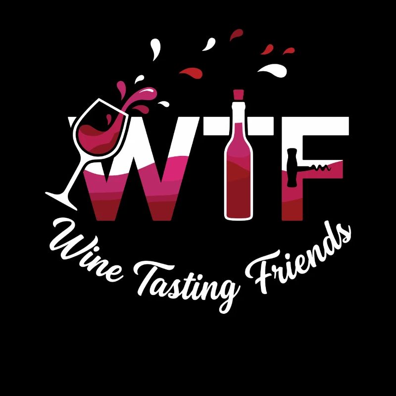 Graphique des amis dégustant de vin