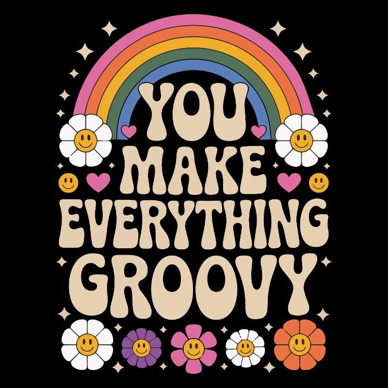 Vous rendez tout cool - Retro Rainbow