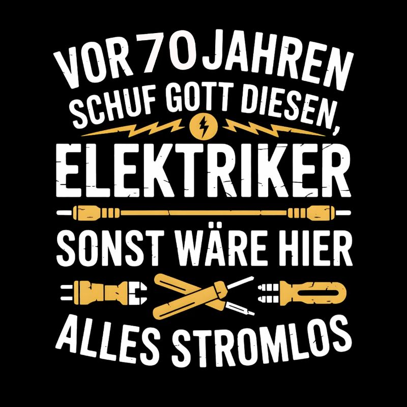 Electronics Technician 70's Birthday Electricity Electrician
