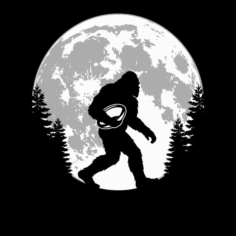 Bigfoot Rugby Player Moon