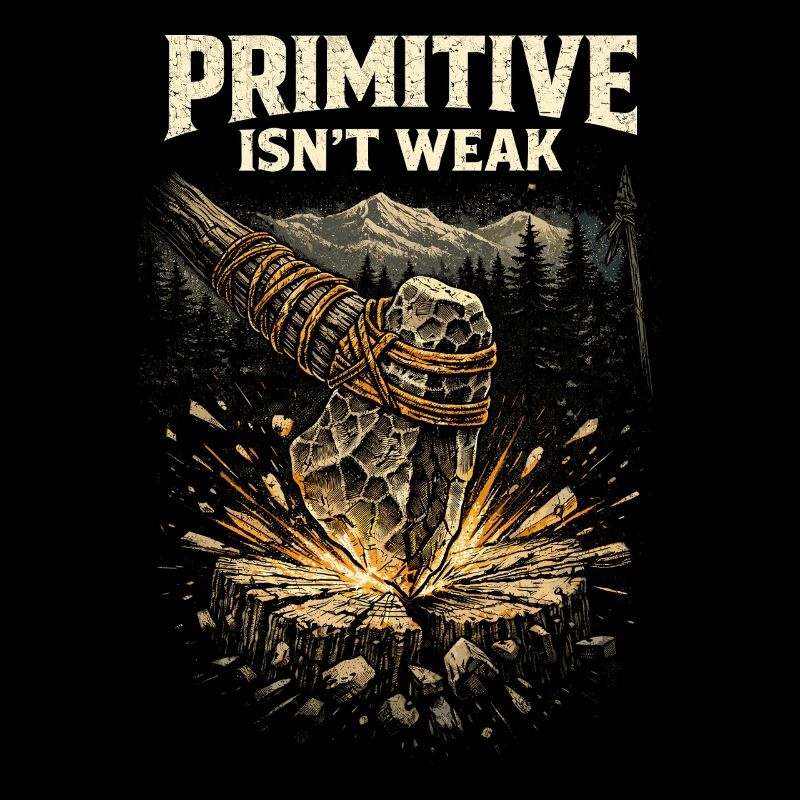 Prepper Survivalist Primitive Isn't Weak