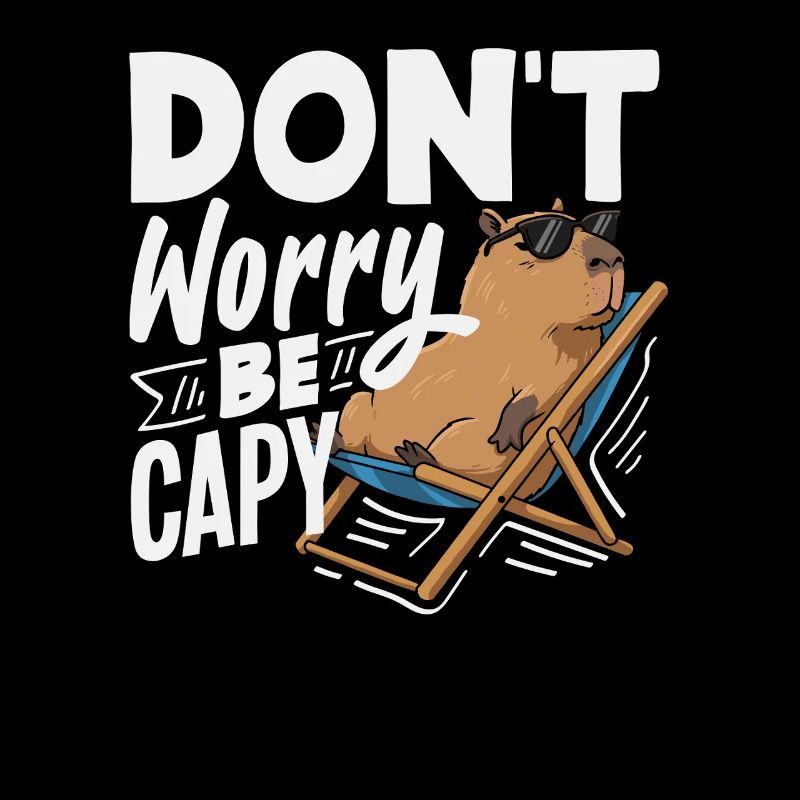 Ne t’inquiète pas, sois capybara, c’est un animal mignon et drôle