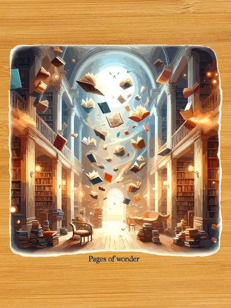 Library Magic: Flying Books