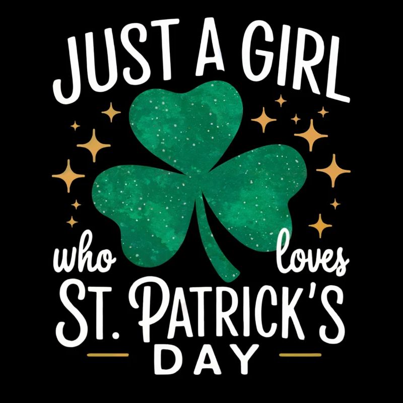 Nur ein Mädchen liebt St. Patrick's Day