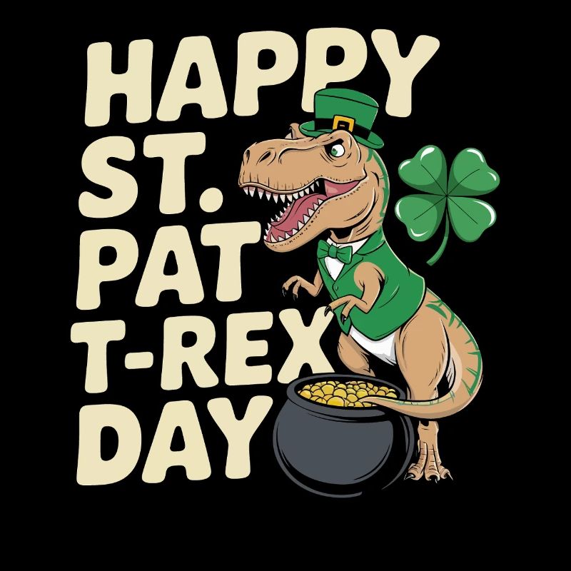 Dino Leprechaun St Patrick Day