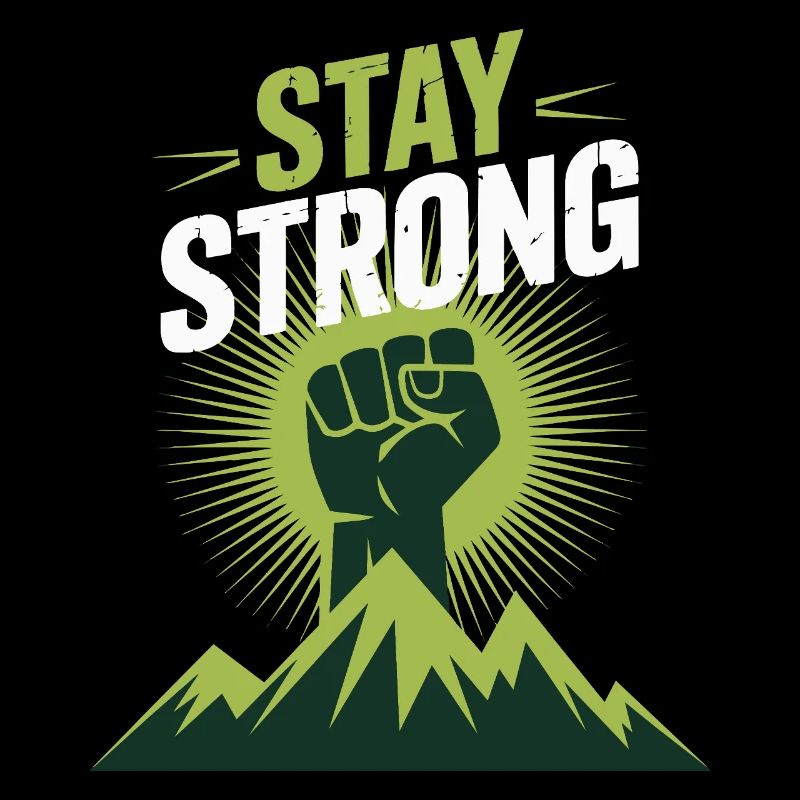 Reste fort - Puissance du design des montagnes Faust