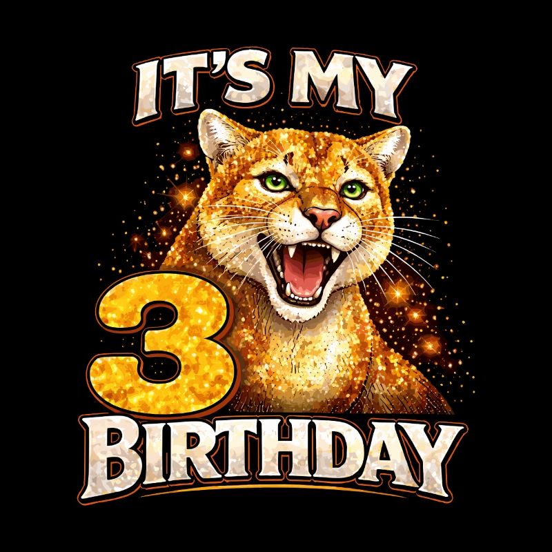 C’est mon 3e anniversaire Wilder Raubkatze Geburtstag
