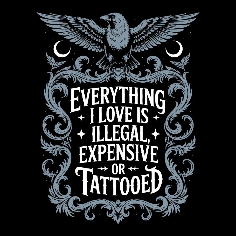 Tout ce que j’aime, c’est tatoué de Tätowiert tatoué