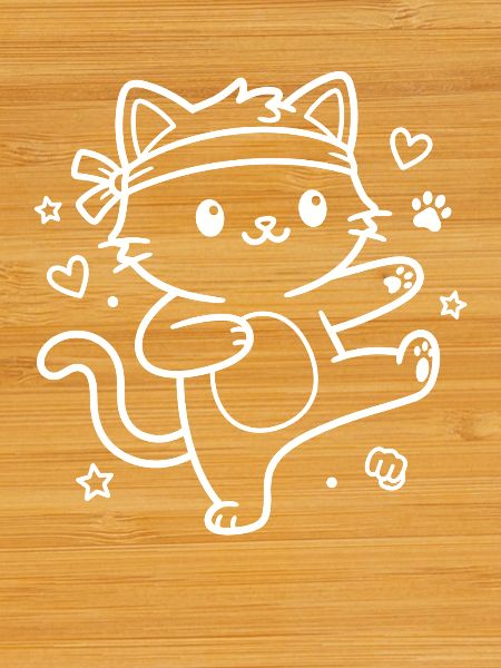 Karate Kawaii Cat