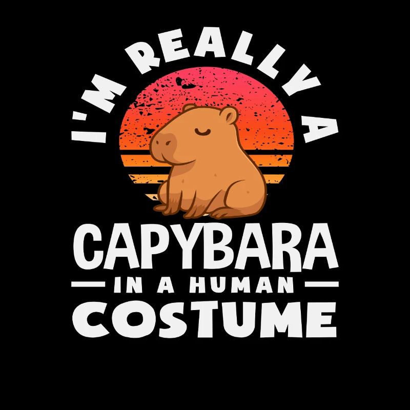 Véritablement un capybara costumé humain capybara