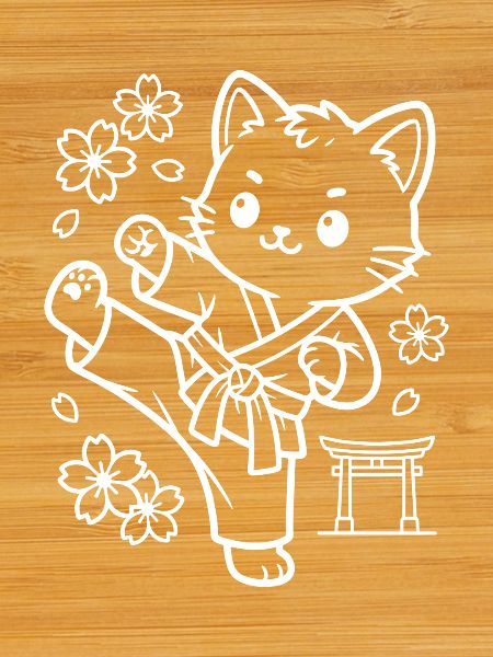 Karate Kawaii Cat
