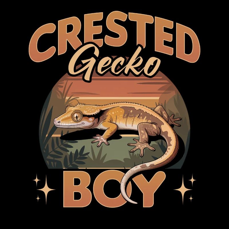 Gecko à crête reptile drôle