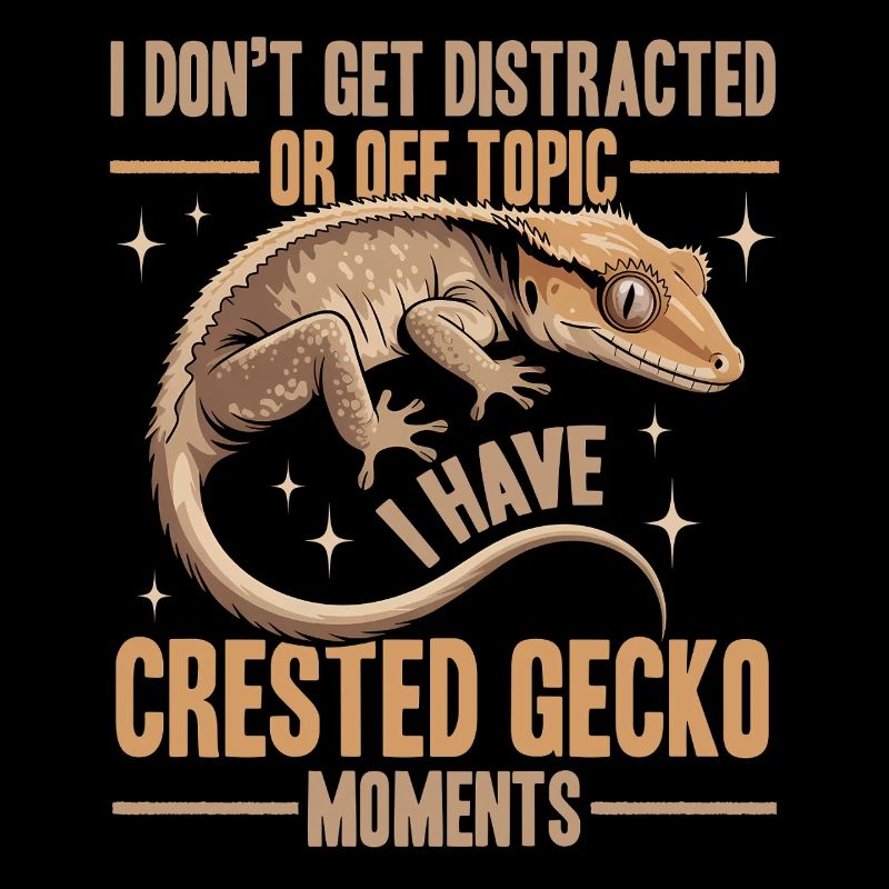 Funny Reptile Crested Gecko