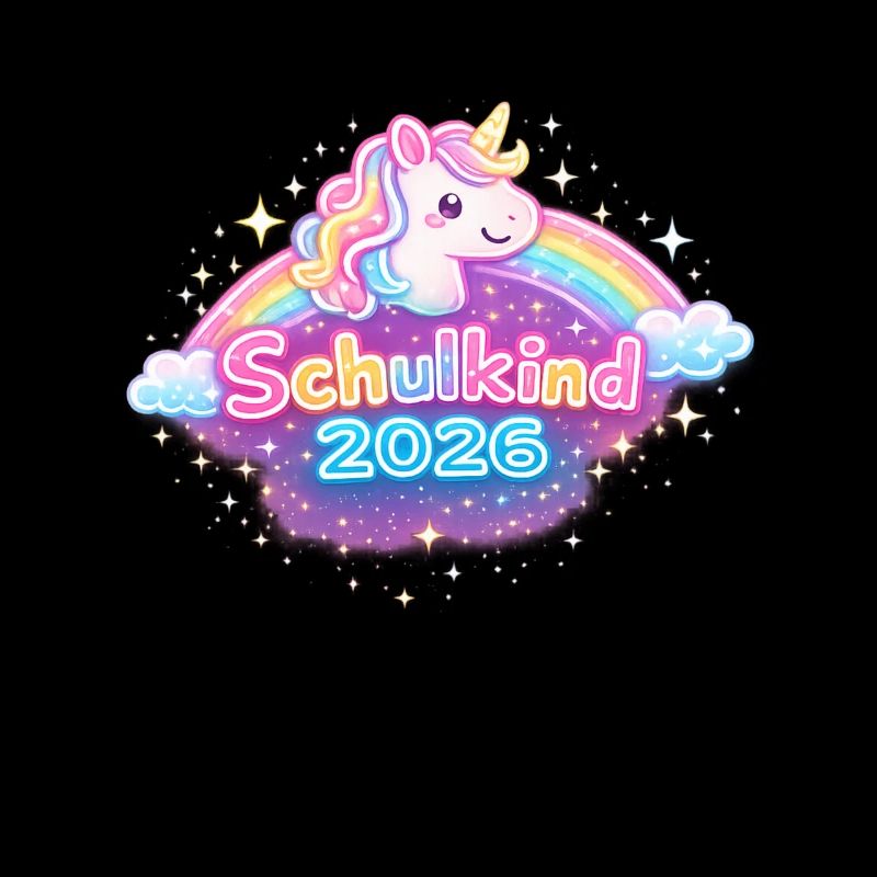 Schulkind 2026 Einhorn Einschulung