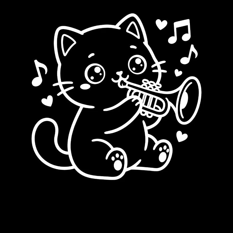 Trompette de chat Kawaii