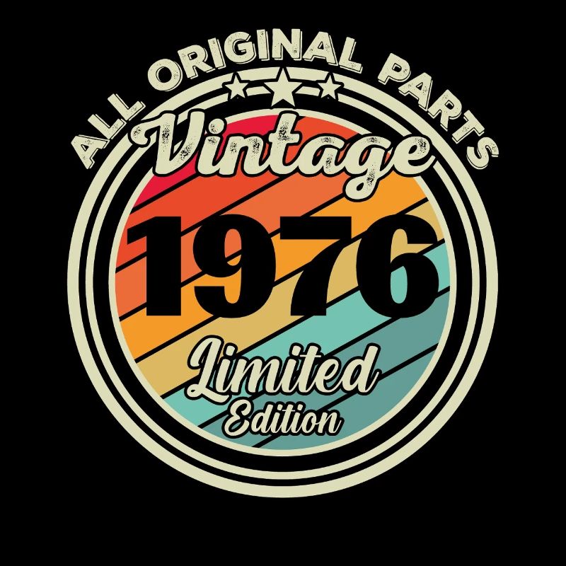 1976 Vintage Retro Geburtstagsgeschenk